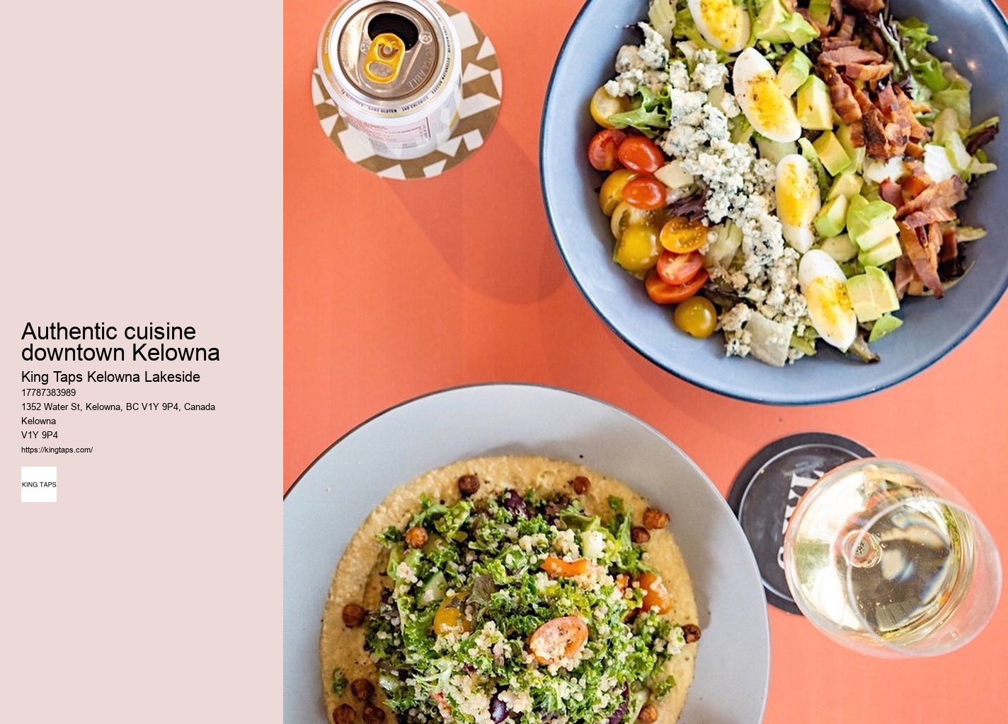 Lakeside dining with artisan pizzas Kelowna