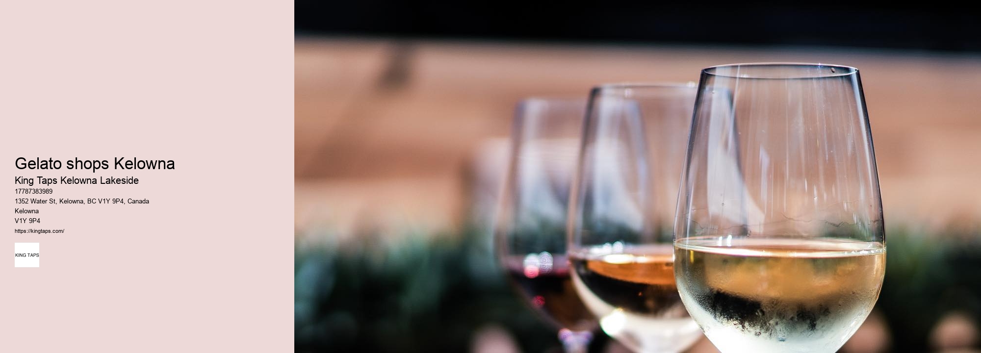 Lakeside dining with chef's tasting menus Kelowna