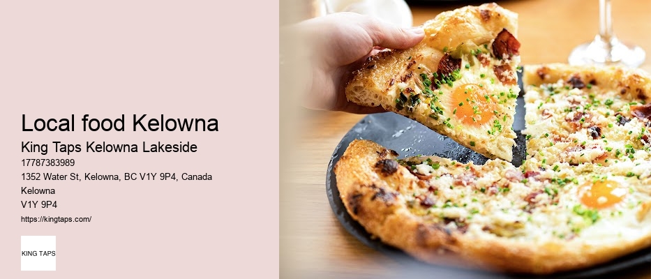 Lakeside dining cuisine Kelowna